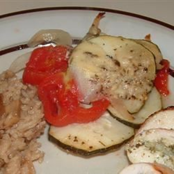 Zucchini, Tomato, and Onion Casserole
