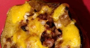 Sausage and Beef Stuffed Acorn Squash