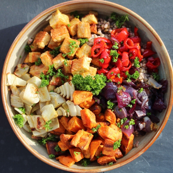 Roasted Veggie Buddha Bowl
