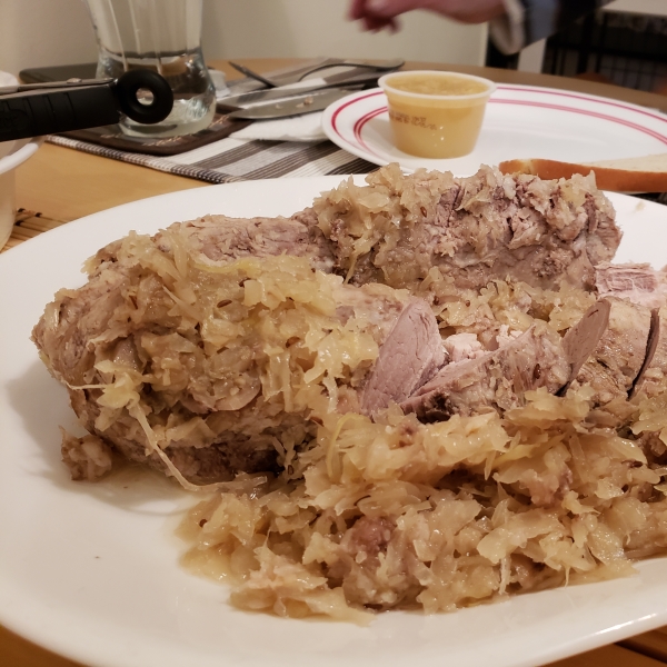 Slow Cooker Lancaster County Pork and Sauerkraut