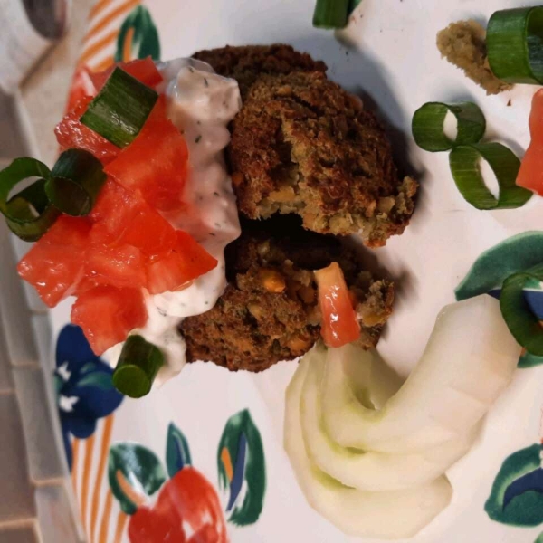 Sean's Falafel and Cucumber Sauce
