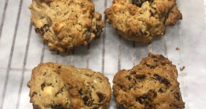 White Chocolate Cranberry Oatmeal Cookies