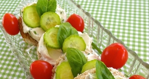 Christa's Cucumber Basil Tea Sandwiches