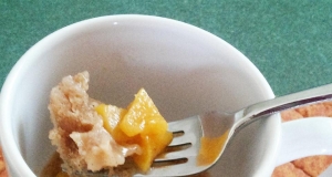 Quick Peach Cobbler In a Mug