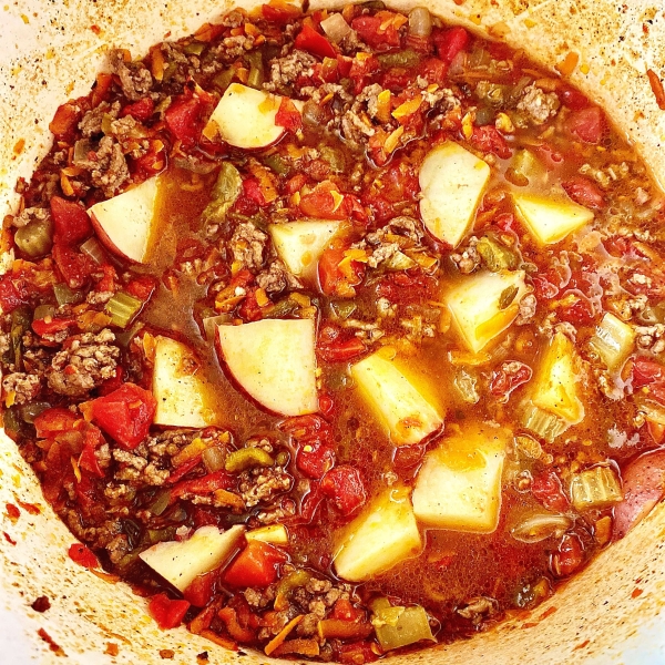 Green Chile Hamburger Stew