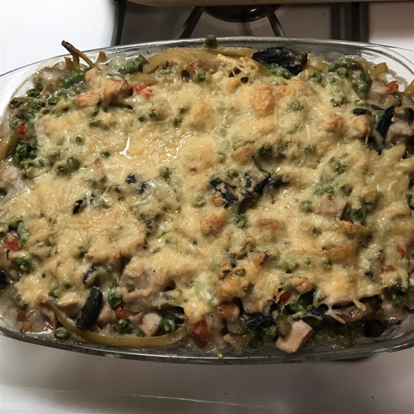 Turkey Mushroom Tetrazzini