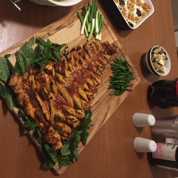 Savory Puff Pastry Christmas Tree