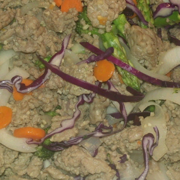 Sweet and Sour Ground Pork Stir-Fry