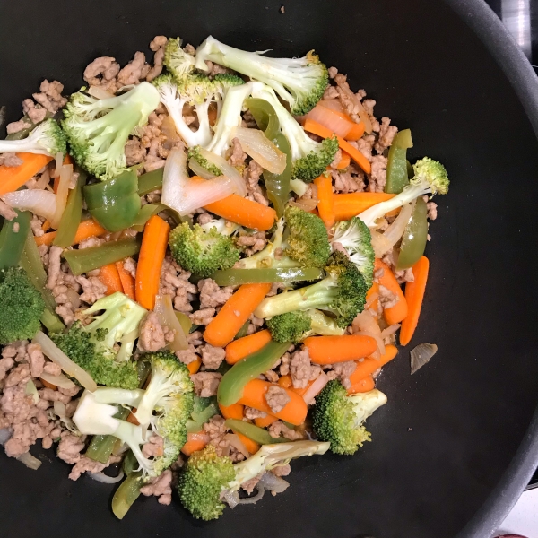 Sweet and Sour Ground Pork Stir-Fry