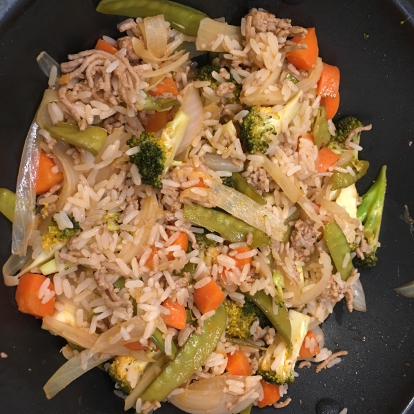Sweet and Sour Ground Pork Stir-Fry