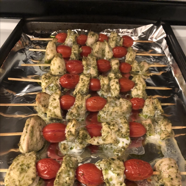 Pesto Chicken Kabobs