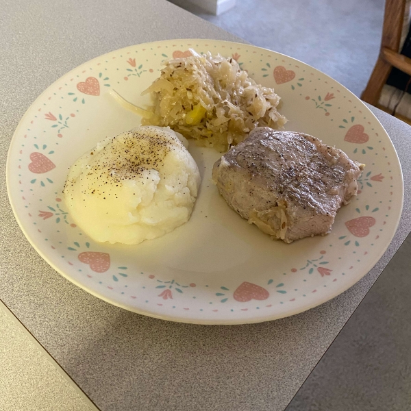 Pork Chops and Sauerkraut