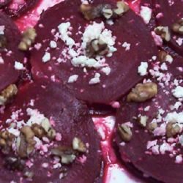 Feta and Beet Stacked Appetizer
