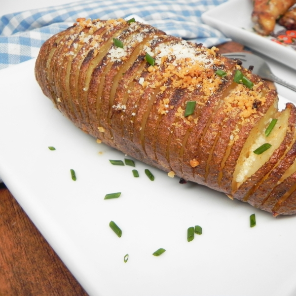 Baked Hasselback Potatoes
