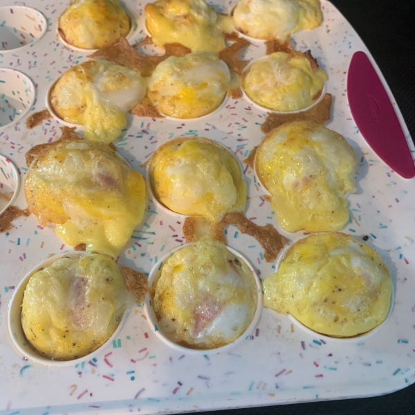 Mini Ham and Swiss Frittatas