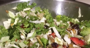 Kale, Cabbage, and Brussels Sprout Salad