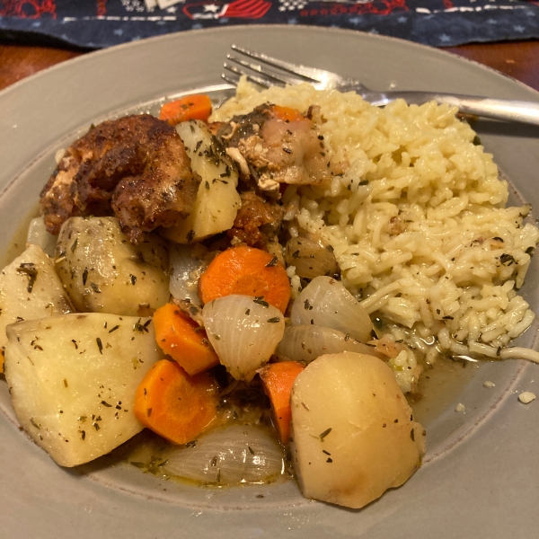 Pan-Roasted Chicken with Vegetables and Herbs