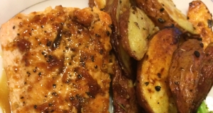 Orange Salmon with Rice