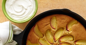 Peach Skillet Cake with Sorghum Flour