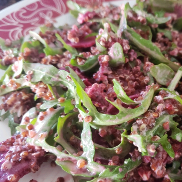Quinoa, Beet, and Arugula Salad