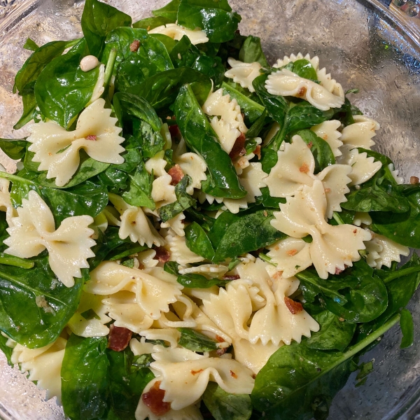 Spinach Basil Pasta Salad