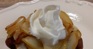 Gingerbread Waffles with Sauteed Pears