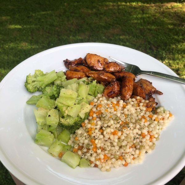 Sweet Chili Lime Chicken with Cilantro Couscous