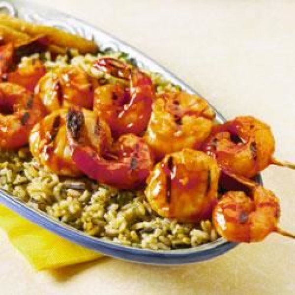 Maple-Orange Shrimp and Scallop Kebobs