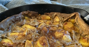 Baked Pancake with Peaches