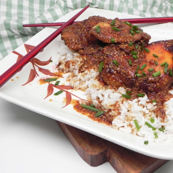Slow Cooker Sesame Chicken Thighs