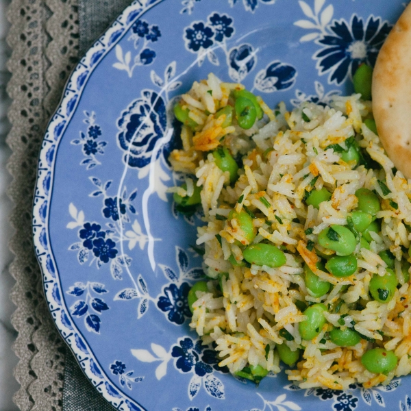 Persian Sabzi Polo (Herb Rice with Fava Beans)
