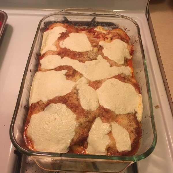 Eggplant Parmesan With Easy Homemade Sauce