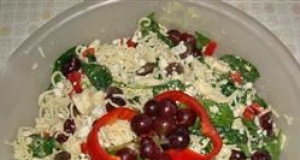 Ramen Spinach Pasta Salad Supreme