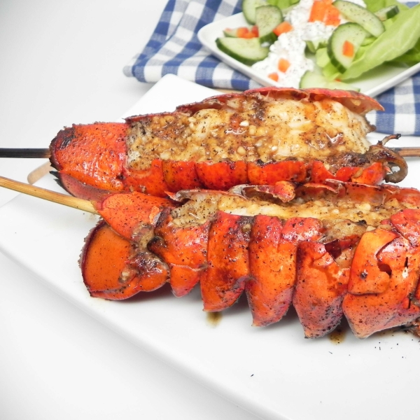 Grilled Lobster Tails with Garlic Butter
