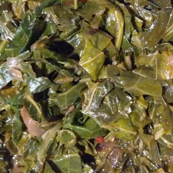 Sweet and Tangy Sauteed Collard Greens