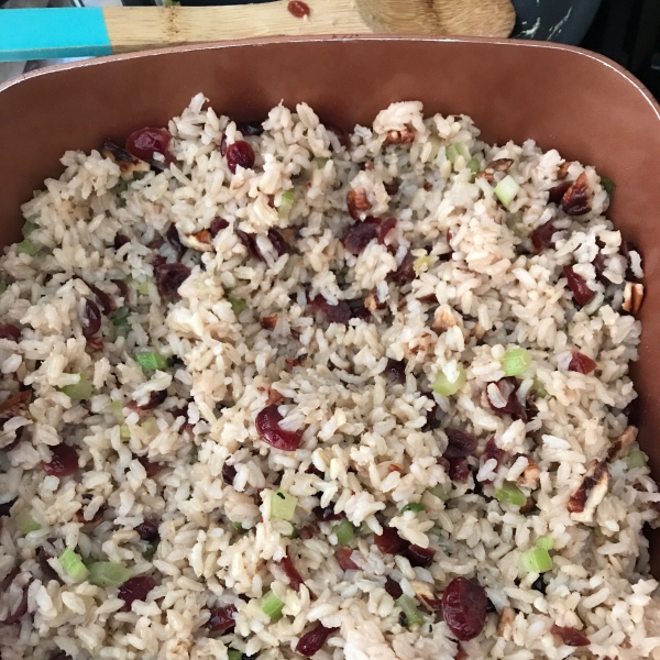 Cranberry Pecan Brown Rice Stuffing