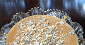 Creamy Roasted Butternut Squash Soup with Blue Cheese