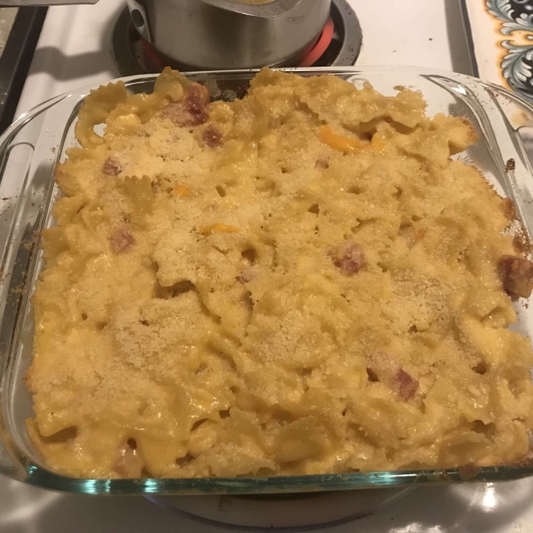 Ham and Cheese Bow Ties