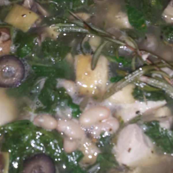 Quick Chicken Cassoulet with Artichoke and Olives