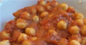 College Student's Saucy Chickpeas