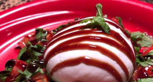 Roasted Tomatoes and Burrata Caprese Salad