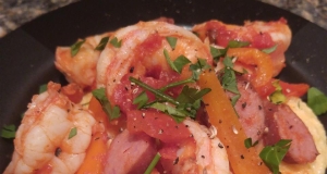 Sriracha Tomato Shrimp and Grits