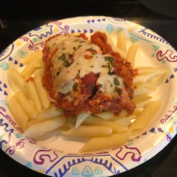Healthier Eggplant Parmesan II