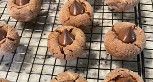 Chocolate Peanut Butter Blossom Cookies