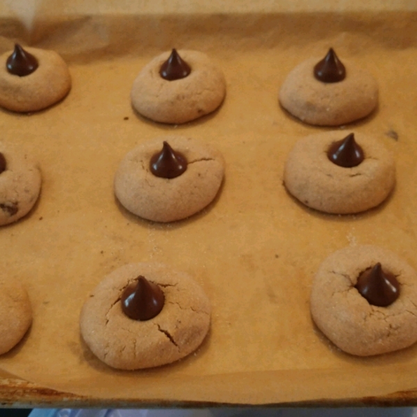 Chocolate Peanut Butter Blossom Cookies