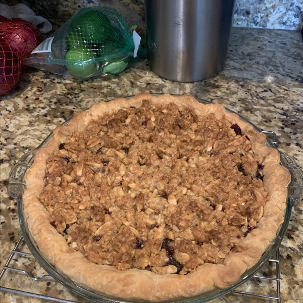 Cherry Pie with Almond Crumb Topping