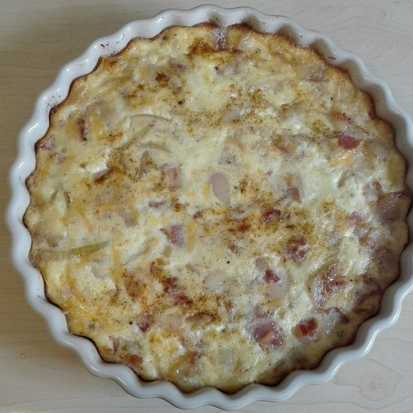 Crustless Caramelized Onions and Cheese