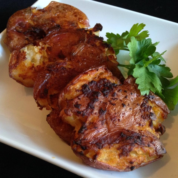 Crispy Chipotle Roasted Smashed Potatoes
