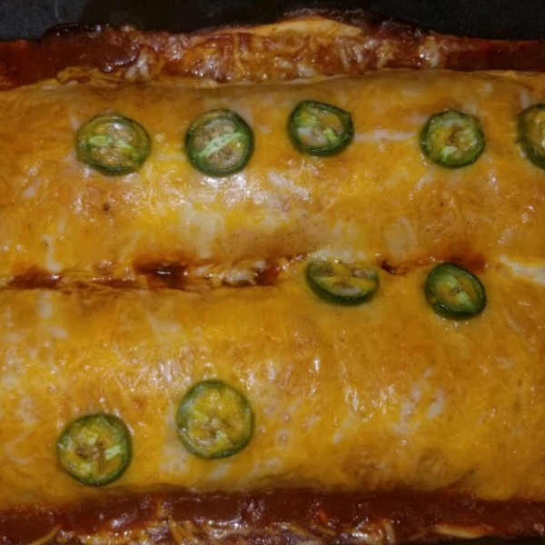 Easy Creamy Chicken Enchiladas