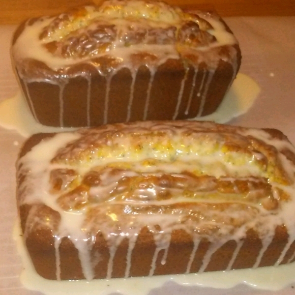 Poppy Seed Bread with Glaze